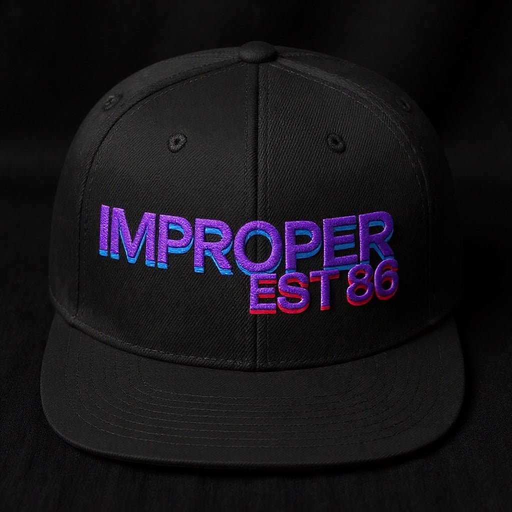 IMPROPER EST 86 | Snapback Hat - Improper Cotton