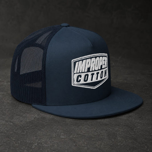 Improper Cotton | Trucker Cap | Black | White | Navy - Improper Cotton