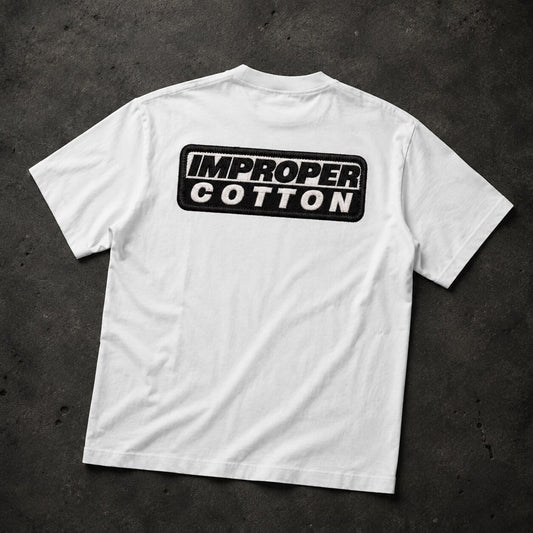 Improper Cotton Skull | Heavyweight Vintage Washed Frayed T-Shirt - Improper Cotton