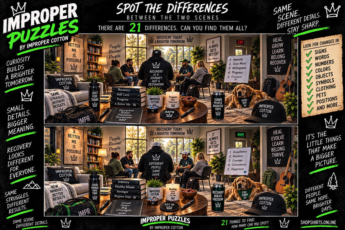 IMPROPER PUZZLES Recovery Room Challenge – Find 21 Differences