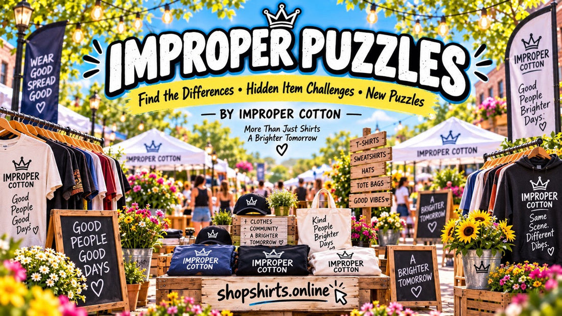 Improper Puzzles Outdoor Market Challenge – Find the Differences
