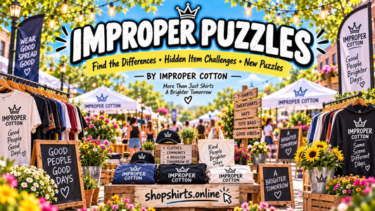 Improper Puzzles Outdoor Market Challenge – Find the Differences