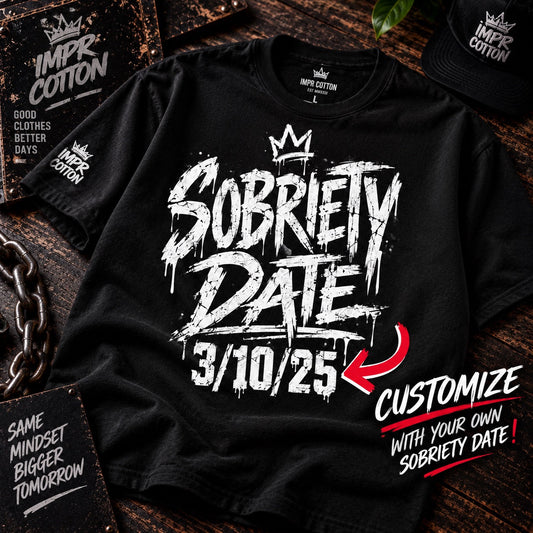 Personalized Sobriety Date Shirt | Custom Recovery T-Shirt