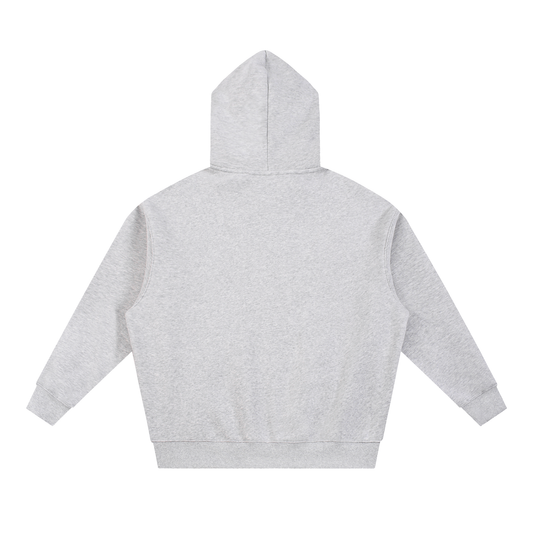 Improper Cotton Block Letters | Essential Oversized Boxy Fit Fleece Hoodie