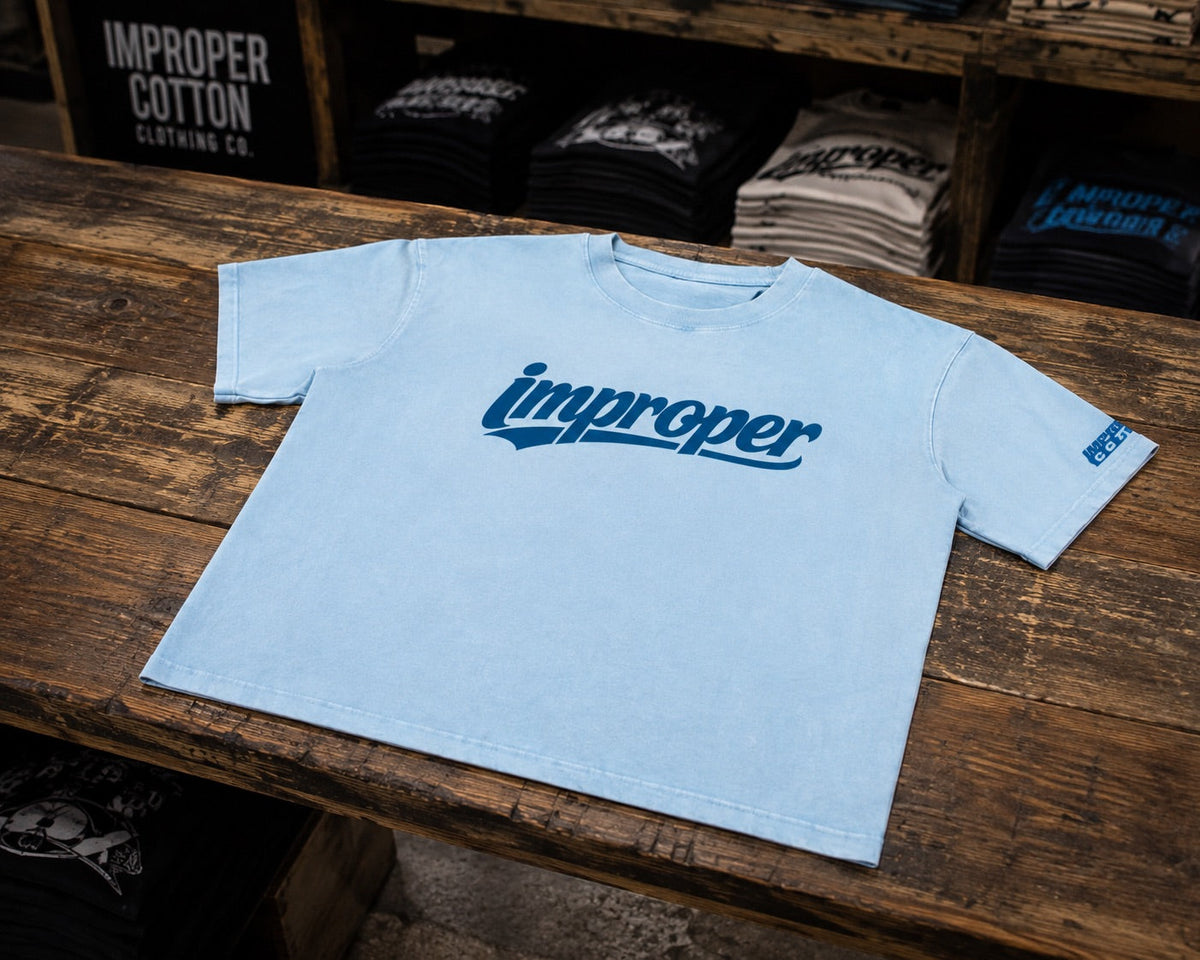 IMPROPER - Mineral Wash Boxy Cotton T-Shirt