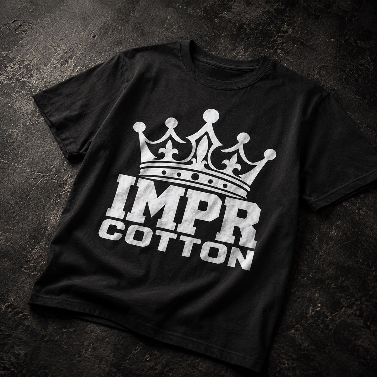 IMPR | Crown | Black Heavyweight Boxy T-Shirt - Improper Cotton