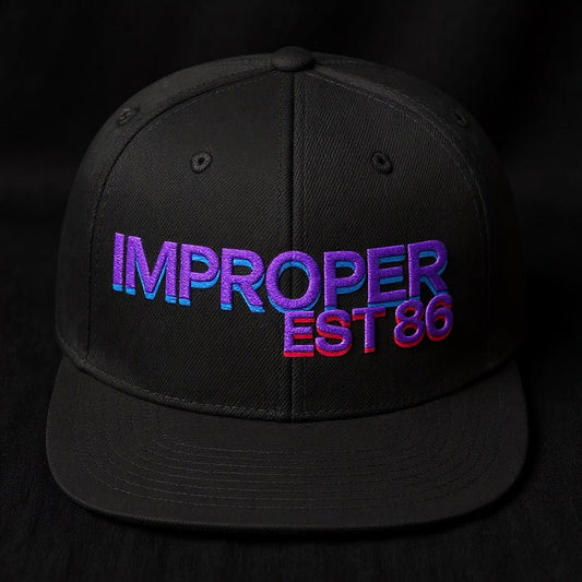 IMPROPER EST 86 | Snapback Hat - Improper Cotton