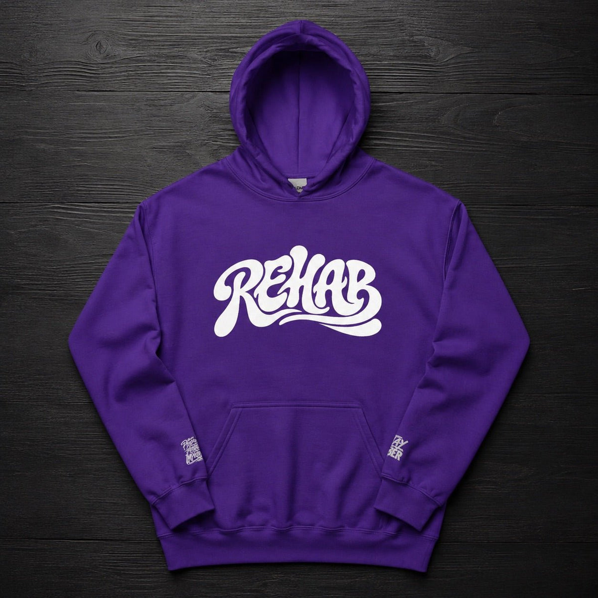 REHAB Purple Pull Over Hoodie - Improper Cotton