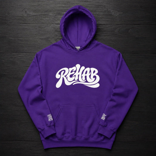 REHAB Purple Pull Over Hoodie - Improper Cotton