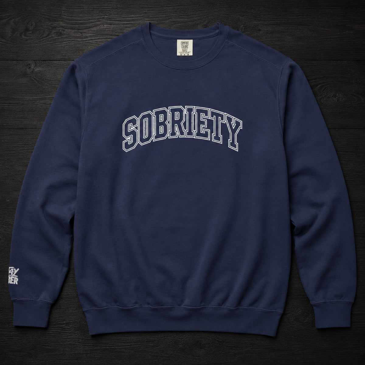 SOBRIETY College Crew Neck Sweatshirt - Improper Cotton