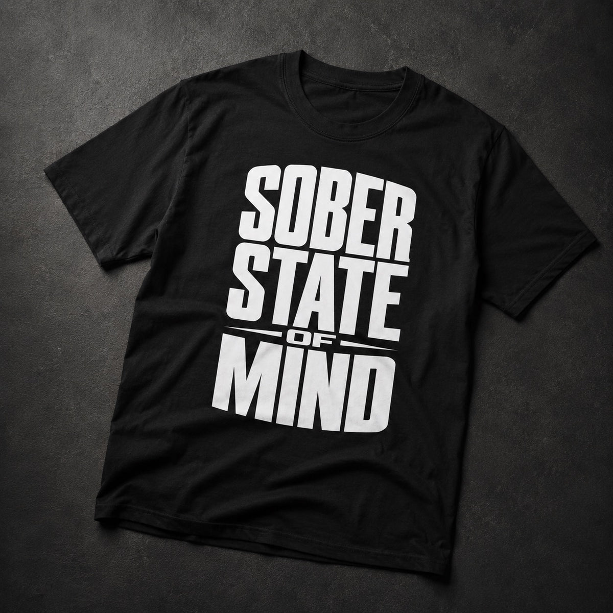 Sober State of Mind | Stay Sober Stay Improper | Premium Heavyweight T-Shirt | Black - Improper Cotton