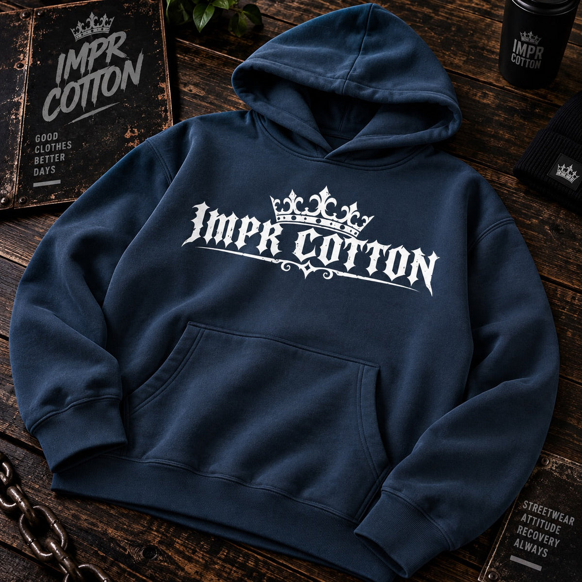 Sailor Pin-Up Hoodie | Heavyweight Vintage Tattoo Streetwear