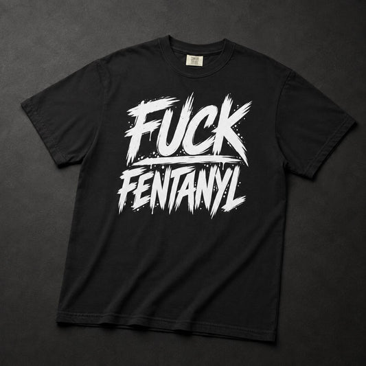 Fuck Fentanyl | Heavyweight T-Shirt | Black - Improper Cotton