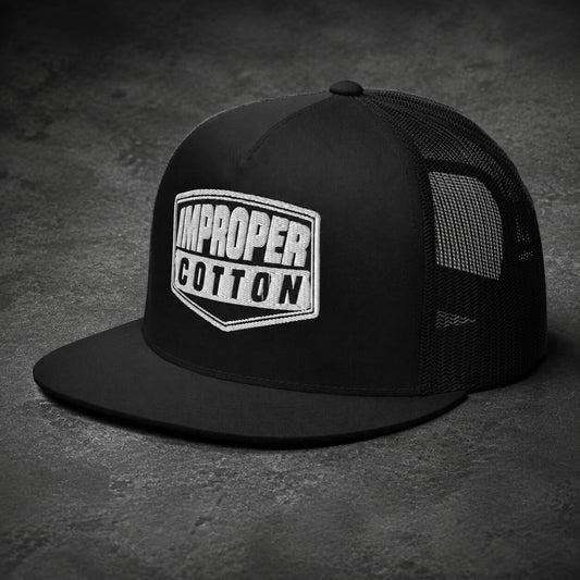 Improper Cotton | Trucker Cap | Black | White | Navy - Improper Cotton