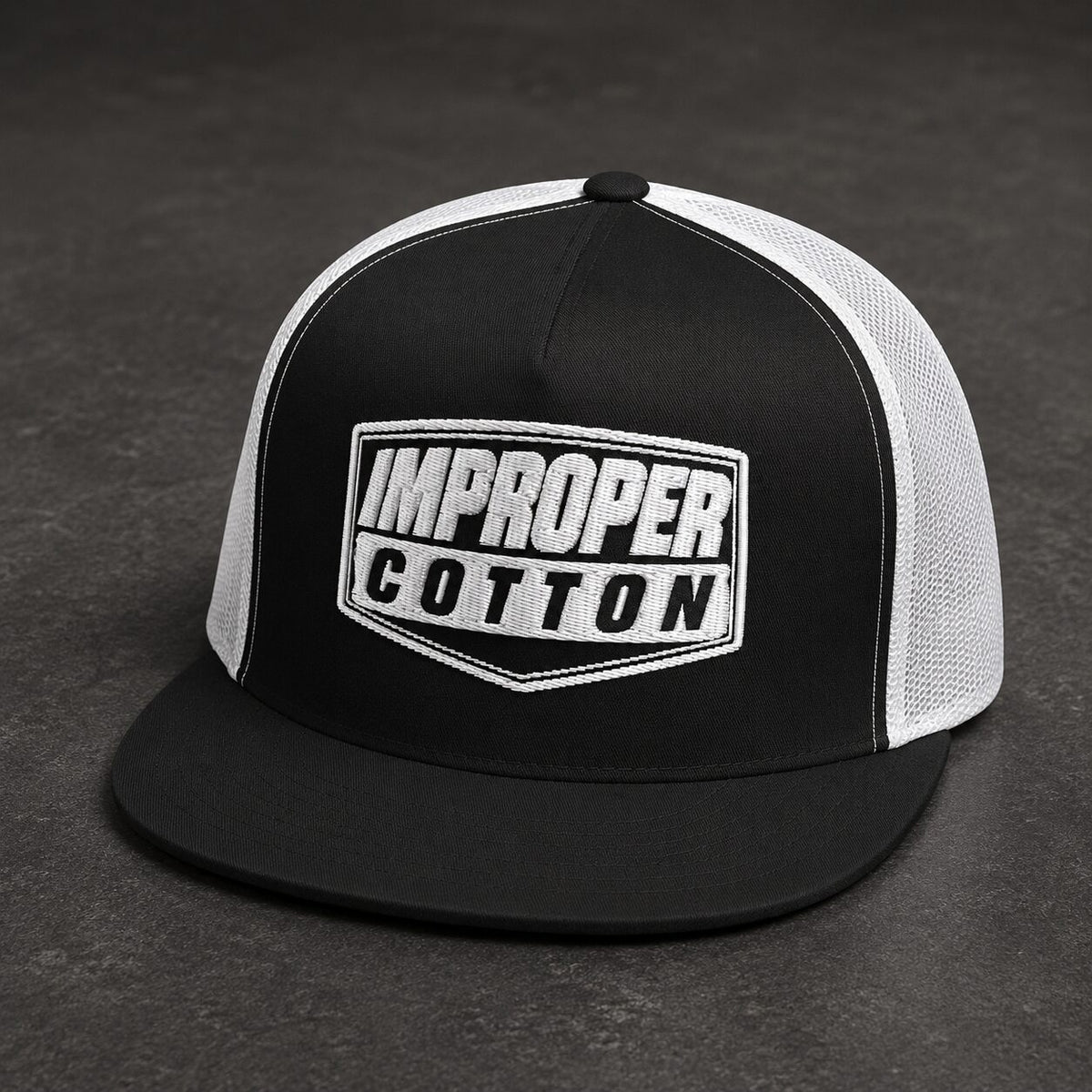 Improper Cotton | Trucker Cap | Black | White | Navy - Improper Cotton