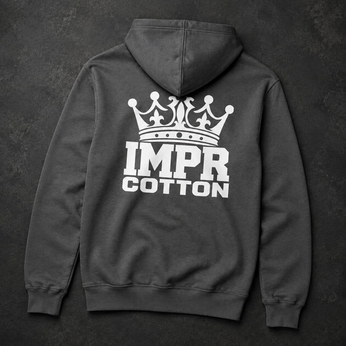 IMPROPER | Crown Heather Gray Pull Over Hoodie - Improper Cotton