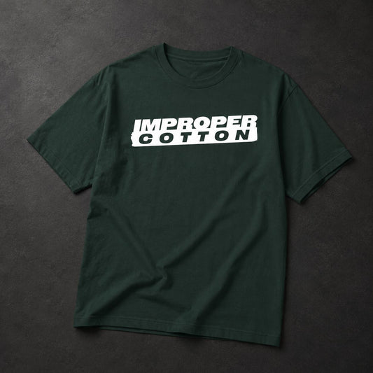 IMPROPER COTTON Signature Logo T-Shirt | Limited Series | All The Darks - Improper Cotton