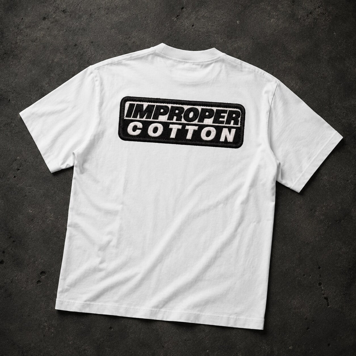 Improper Cotton Skull | Heavyweight Vintage Washed Frayed T-Shirt - Improper Cotton