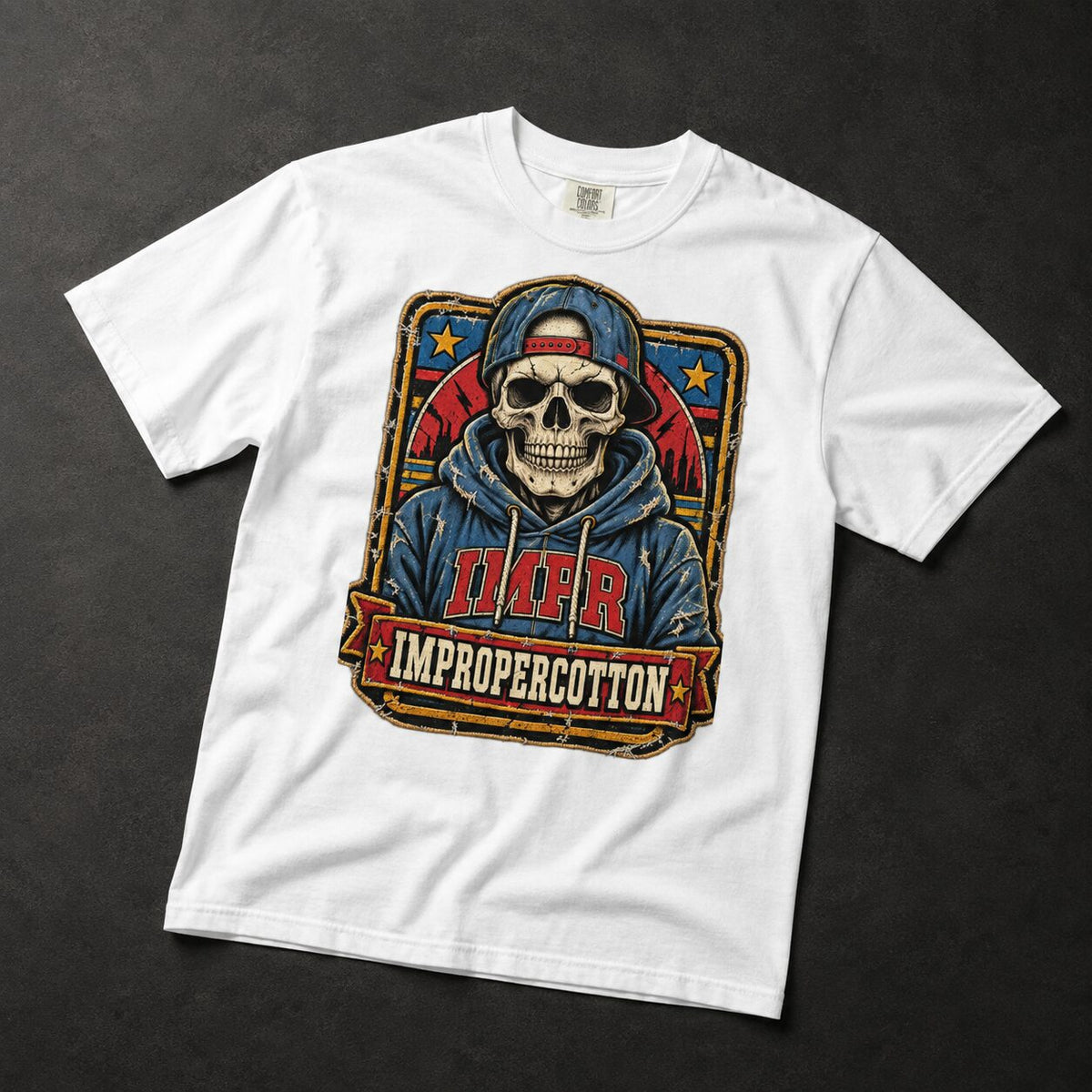 Improper Cotton | Skull Frame | Heavyweight T-Shirt - Improper Cotton