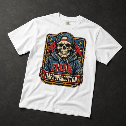 Improper Cotton | Skull Frame | Heavyweight T-Shirt - Improper Cotton