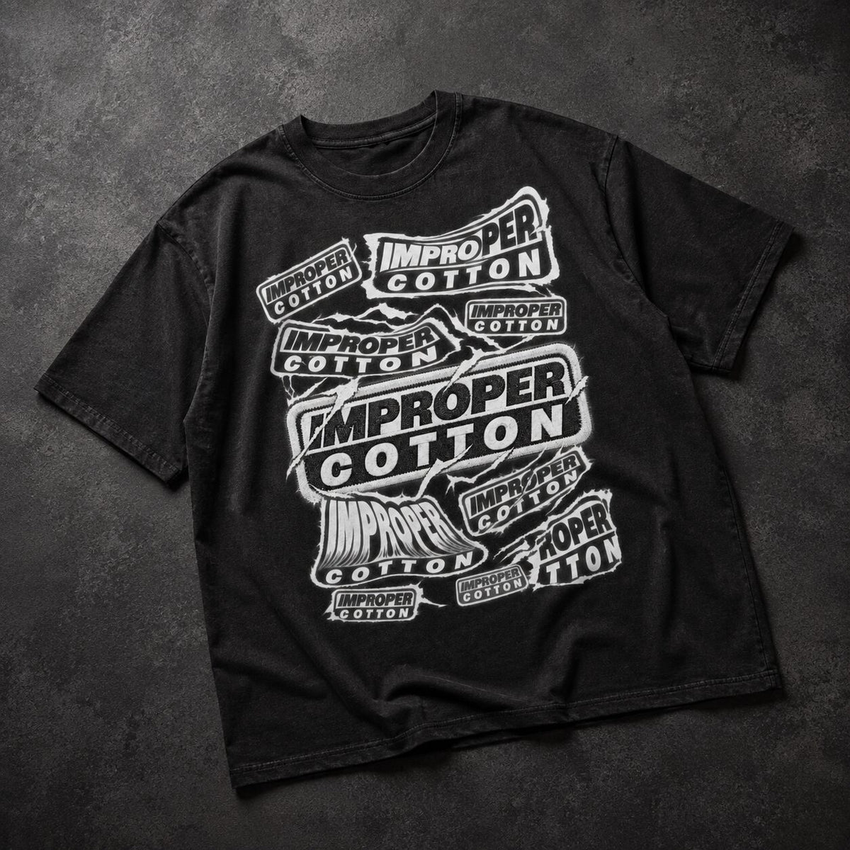 Improper Cotton Many | Vintage Wash Cotton T-Shirt - Improper Cotton