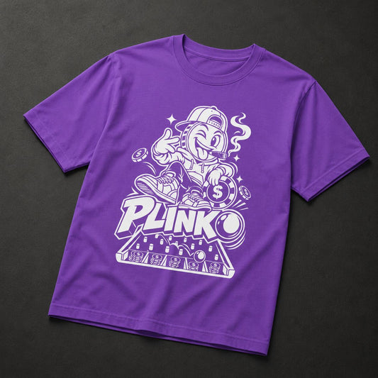Plinko Heavyweight T-Shirt | Casino Gaming | Provably Fair Geek - Improper Cotton