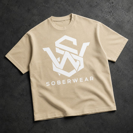 SOBERWEAR | Logo | Mineral Wash Waffle Knit T-Shirt - Improper Cotton